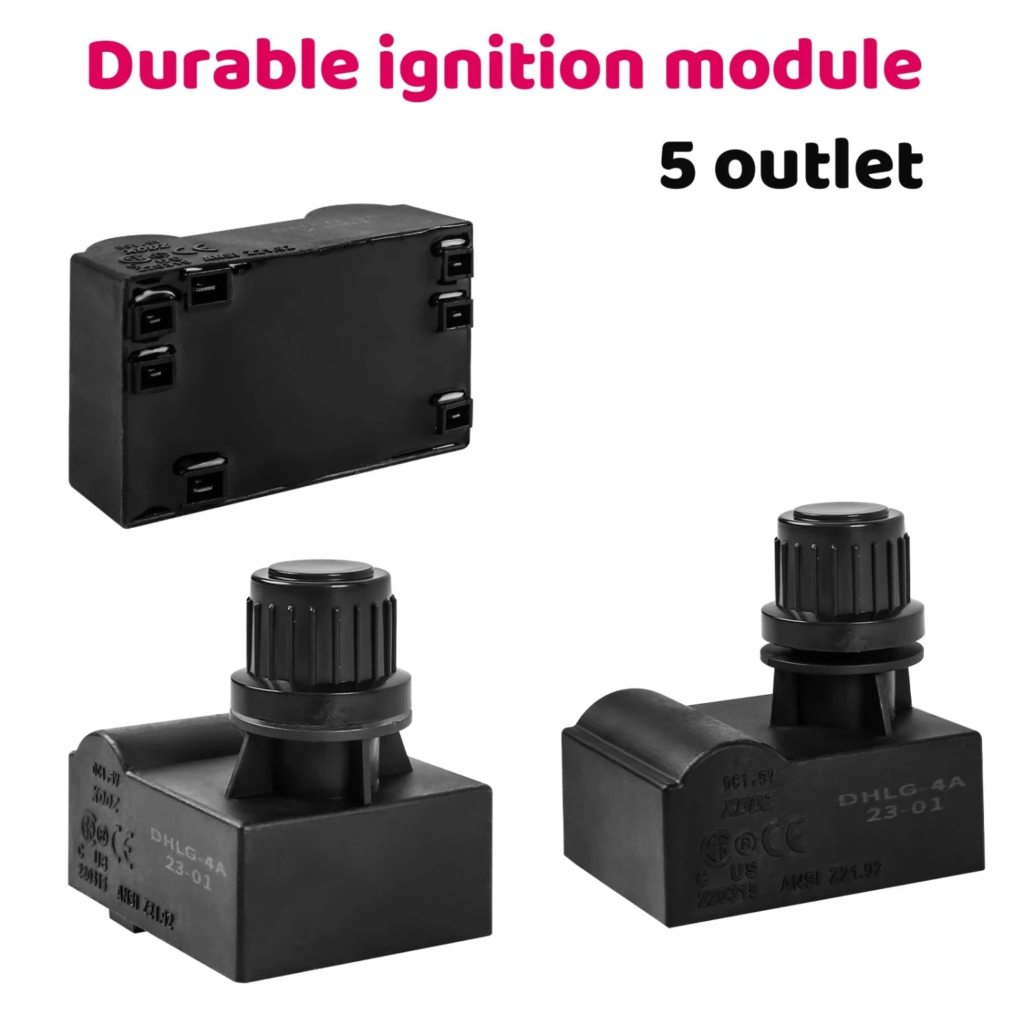 5 Outlet Ignition Kit For Broil-Mate 4 Burner With Side Burner Or 5 Burner Grills, Switch Spark Generator Push Button Kit, Gas Grill Parts 5 5 Outlet Ignition Kit For Broil-Mate 4 Burner With Side Burner Or 5 Burner Grills, Switch Spark Generator Push Button Kit, Gas Grill Parts - Image 3