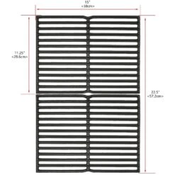 15 Grill Grates For Weber Spirit Side Knobs E-200, S-200, E-210, S-210 And Spirit 500 2 Burner Grills, Cast Iron Weber 7522 Grill Parts