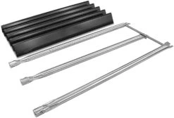 7508 Burner Tube + 7537 Flavorizer Bars Kit For Side Knobs Weber Spirit E310, E320 (2007-2012) Etc, Spirit 700 And Weber 900 Grills