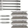 Repair Kit For Kenmore 146.23673310, 146.23674310, 146.33586410 3 Burner Grill, Burners + Heat Plates Set