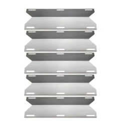 Grill Heat Plates Fits Jenn-Air 720-0101, 720-0139, 720-0142, 720-0150, 720-0151, 740-0165, 750-0165 5 Burner Grills, 5 Pcs Parts 17 3/4'' X 6 3/8''