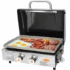 22 Inch Portable Flat Top BBQ Grill Griddle Nonstick For Outdoor, Tabletop, Countertop, Kitchen, Tailgating, RV Etc, Kit With Grill Cover -Cheap Grill Store 20240806141548
