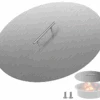 Stainless Steel 20 Inch Dia Round Drop-in Patio Fire Pit Burner Pan Ring Lid Cover -Cheap Grill Store 20240924183018