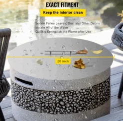 Stainless Steel 20 Inch Dia Round Drop-in Patio Fire Pit Burner Pan Ring Lid Cover 8 Stainless Steel 20 Inch Dia Round Drop-in Patio Fire Pit Burner Pan Ring Lid Cover -Cheap Grill Store 20240924183139