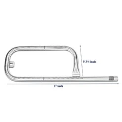 17 1/4'' Grill Burner For Weber Baby Q, Q100, Q120, Q1000, Q1200, SSA 304 Steel 60040 Grill Replacement Parts -Cheap Grill Store 2 0d84d9e0 3b55 4ebc a148 c9c6dfc31dab