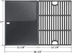 Cast Iron Grate And Griddle Kit For Most Nexgrill 4-5 Burner Gas Grills, 720-0830H, 720-0888N, 720-0670, 720-0697, 720-0958A, 720-1008 Etc -Cheap Grill Store 2 ee3b5b7d 3a35 448f 84b1 5f5e289cb627