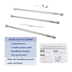 28 1/8 Grill Burner For Weber Spirit Side Knobs E-310, E-320 (2007 - 2012), Spirit 700 And Weber 900 3 Burner Grills, Weber 7508 Replacement Parts -Cheap Grill Store 3 f2bd9624 1df3 4efc 80f5 0af8570163fe