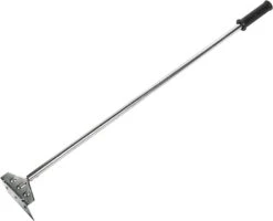 32 Inch Charcoal Grill Rake Ash Tool Accessories With Rubber Handle Charcoal Kettle For Wood Stoves, Fireplaces, Fire Pits, Grill Pizza Oven
