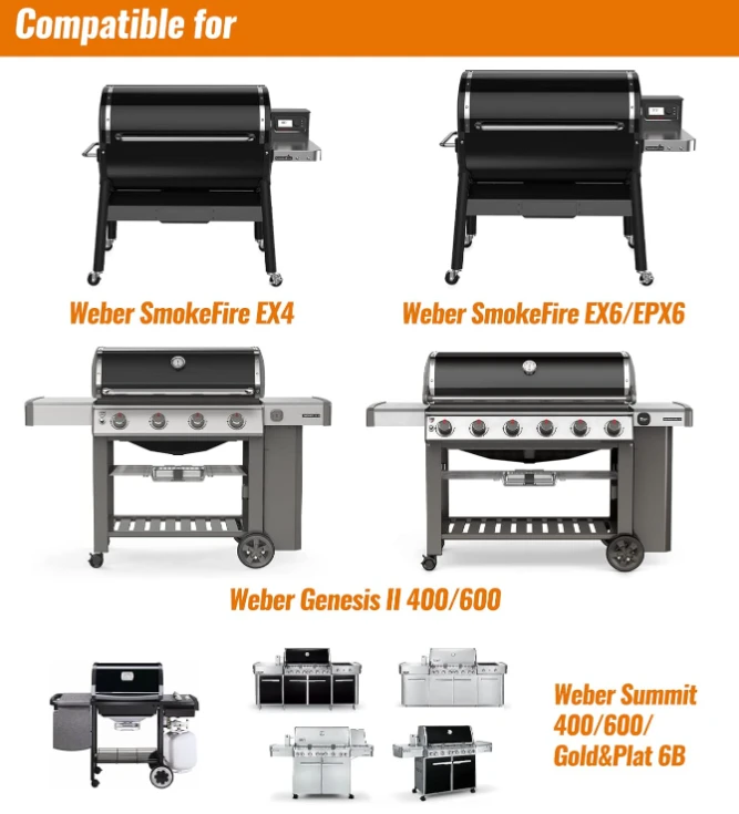 60Pcs Drip Pan Liner 6417 Kit For Weber Genesis II, LX, Summit 400/600, Gold/ Platinum, Traveler And SmokeFire Series Ex4/Ex6 Grills, Weber Parts 9 60Pcs Drip Pan Liner 6417 Kit For Weber Genesis II, LX, Summit 400/600, Gold/ Platinum, Traveler And SmokeFire Series Ex4/Ex6 Grills, Weber Parts - Image 7