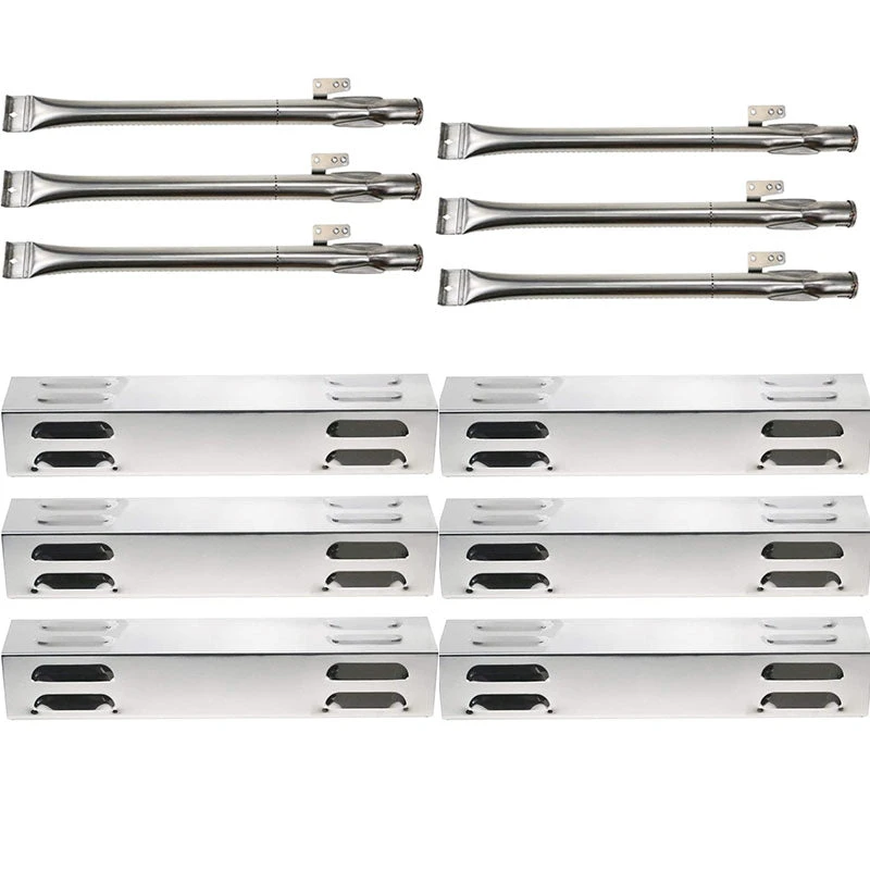 Repair Kit For Dyna-Glo DGE486SSP, DGE486SSP-D, DGF486CSP, DGF486CSP-D, DGF486GRP, DGF486GSP Gas Grills, Burner, Heat Plates Set 3 Repair Kit For Dyna-Glo DGE486SSP, DGE486SSP-D, DGF486CSP, DGF486CSP-D, DGF486GRP, DGF486GSP Gas Grills, Burner, Heat Plates Set