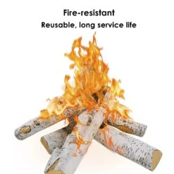 Gas Fireplace Logs, Ventless Ceramic Logs For Gas Fire Pits, 6 Pcs, Electric, Propane Gas Fireplace Decorative Inserts -Cheap Grill Store 4 5128cabe 7bb6 49b5 b7fe 4638736fb8b2