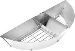 Charcoal Basket For Weber 22" Kettle, Stainless Steel Charcoal Basket With Removeable Water Reservoir, Briquet Holder For Weber & Other 22" Grills