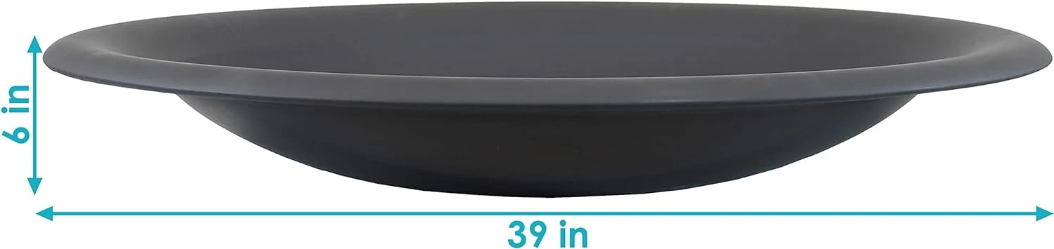 39" Wood Burning Fire Bowl For DIY Or Existing Fire Pits High Temperature Paint Finish Accessories For Outdoor Patios, Backyards & Camping Uses 5 39" Wood Burning Fire Bowl For DIY Or Existing Fire Pits High Temperature Paint Finish Accessories For Outdoor Patios, Backyards & Camping Uses - Image 3