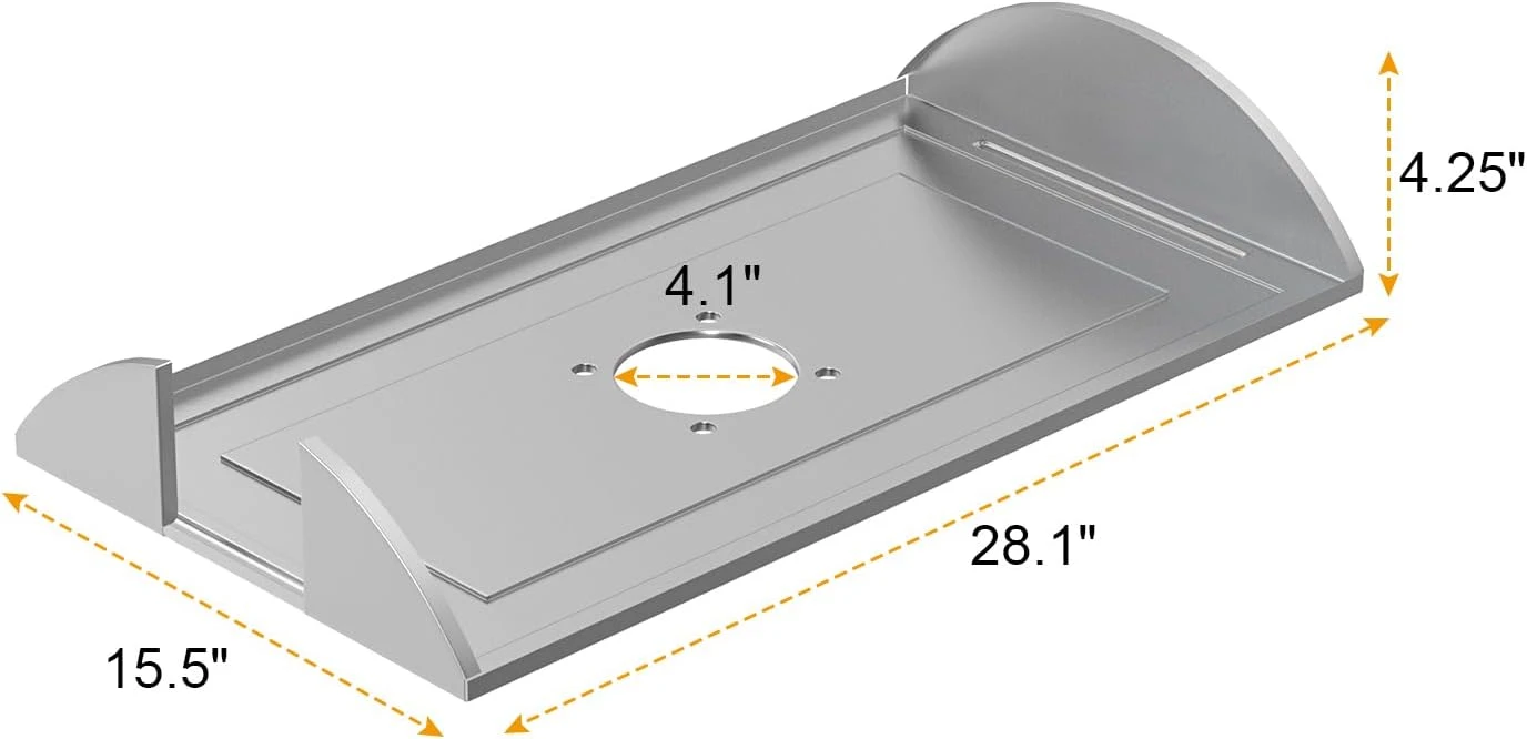 60546 Diffuser Plate Fits For Pit Boss 1000, 1100, 1150, 1600 Series Wood Pellet Grills 4 60546 Diffuser Plate Fits For Pit Boss 1000, 1100, 1150, 1600 Series Wood Pellet Grills - Image 2