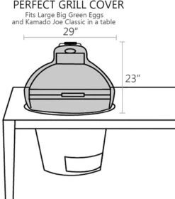 18inch Kamado Dome Grill Cover For Large Big Green Egg Or Kamado Joe Classic, Visions In Built-in Or Island Ceramic Grills -Cheap Grill Store 51PQ B48g5L. AC SL1001