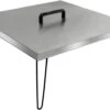 30'' Square Fire Pit Heat Deflector Burner Lid Cover To Push Heat Down And Out With Carrying Handle And Foldable Legs To Warm Friends And Family -Cheap Grill Store 51cVfhFsJkL. AC SL1500