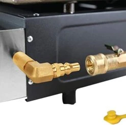 Low Pressure 1/4 Inch RV Quick Connect Adapter Conversion Fitting, 90 Degree Elbow Adapter For Blackstone 17'', 22'' Tabletop Camping Grills -Cheap Grill Store 51n8vpF4jJL. AC SL1001