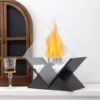 14.5''H Diamond Portable Ventless Fireplace Tabletop Fire Pit Bowl Pot Clean Burning Bio Ethanol For Patio Parties Events -Cheap Grill Store 51sEH4HP GL. AC SL1000