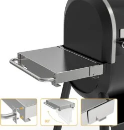304 Stainless Steel 7001 Grill Folding Front Shelf For Weber SmokeFire EX6 Pellet Grills -Cheap Grill Store 51w3ZG4OXjL. AC SL1200