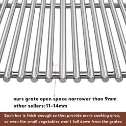 19 1/2'' Heavy Duty Thick Grill Grates For Weber Genesis E-310, E-320, E-330 Grill, 7524 9MM 304 SUS Replacement Parts -Cheap Grill Store 5 52187189 a3c1 42dc b946 e2bdaddb9878