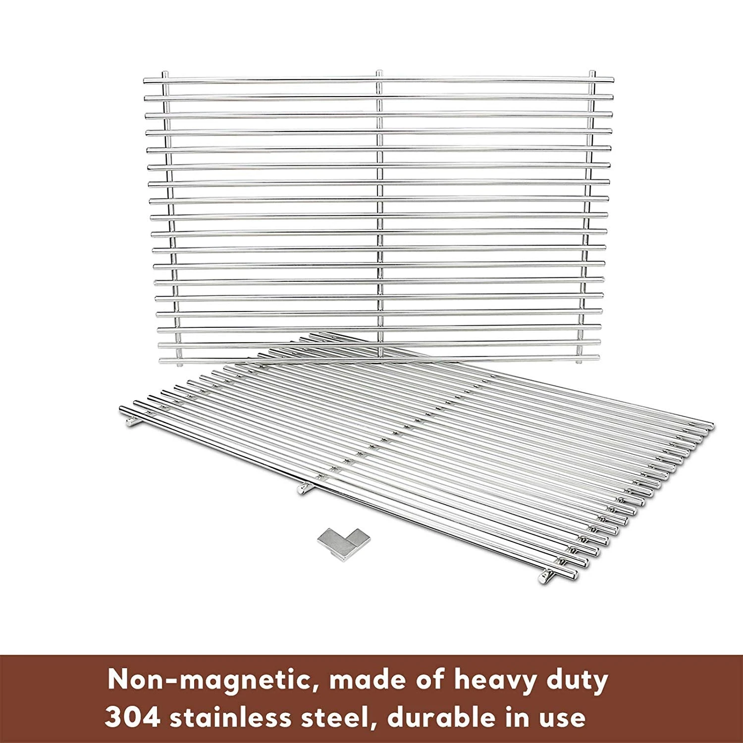 19.5'' Cooking Grates For Weber Genesis E-310, E320, E-330 Grills, 304 Stainless Steel 7528 Grill Replacement Parts 8 19.5'' Cooking Grates For Weber Genesis E-310, E320, E-330 Grills, 304 Stainless Steel 7528 Grill Replacement Parts - Image 6