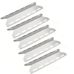 BBQ Heat Plates For Jenn Air 5 Burner 740-0142, 750-0142, 740-0594, 750-0594 Grills, 5 Pack Replacement Parts Kit