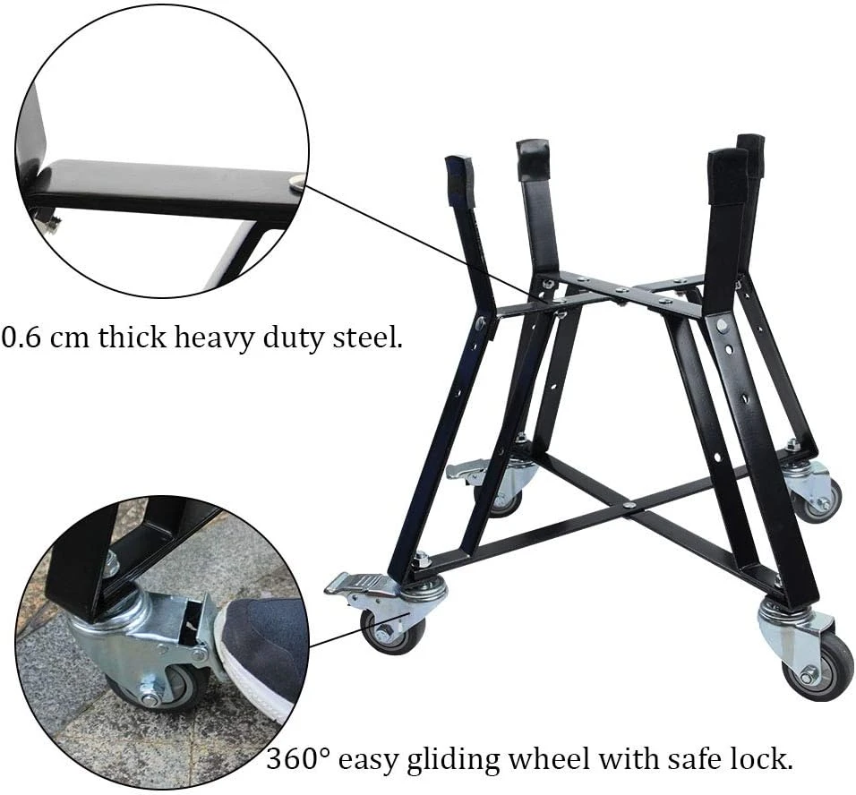 Rolling Cart Nest Stand For Extra Large Big Green Egg 24 Inch Kamado Ceramic Charcoal Grill, With Heavy Duty Locking Caster Wheels 4 Rolling Cart Nest Stand For Extra Large Big Green Egg 24 Inch Kamado Ceramic Charcoal Grill, With Heavy Duty Locking Caster Wheels - Image 2