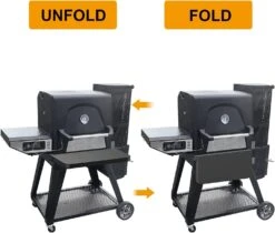 Front Folding Shelf Table For Masterbuilt Gravity Series 560 Digital Charcoal Smoker Grill -Cheap Grill Store 610mPpoFkvL. AC SL1457