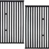 2PK 15" X 12 3/4" Matte Cast Iron Cooking Grid For Broil King Grill Models 945584, 945587, 94624, 986784, 995954 Etc.