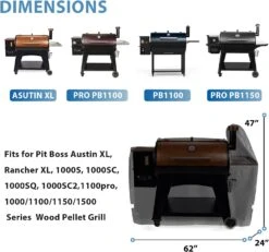 Grill Cover For Pit Boss 1000D3, Pro Series 1150, Pro Series 1100, PB1100PS1, 1000 Tradition, 1000T4, 1000SP Pellet Grill, 62 W X 24 D X 47 H -Cheap Grill Store 611P5YgMvmL. AC SL1500 aa28094c de05 470d 8f4d 6a064097de03