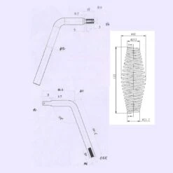 5" Spring Handle With 1/2" Steel Rod For BBQ Pits Trailers, Custom Metal Projects, Custom Built Grills, Smokers, Pits, Wood Stoves, Cabinets -Cheap Grill Store 612uKQfqgIL. AC SL1100