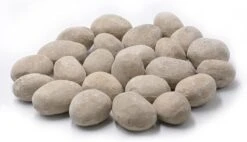 24pcs Beige Light Weight Ceramic Fiber Pebble Stones For Indoor, Gas Inserts, Ventless, Vent Free, Electric, Outdoor Fireplaces And Fire Pits -Cheap Grill Store 613W2v7fAnS. AC SL1500