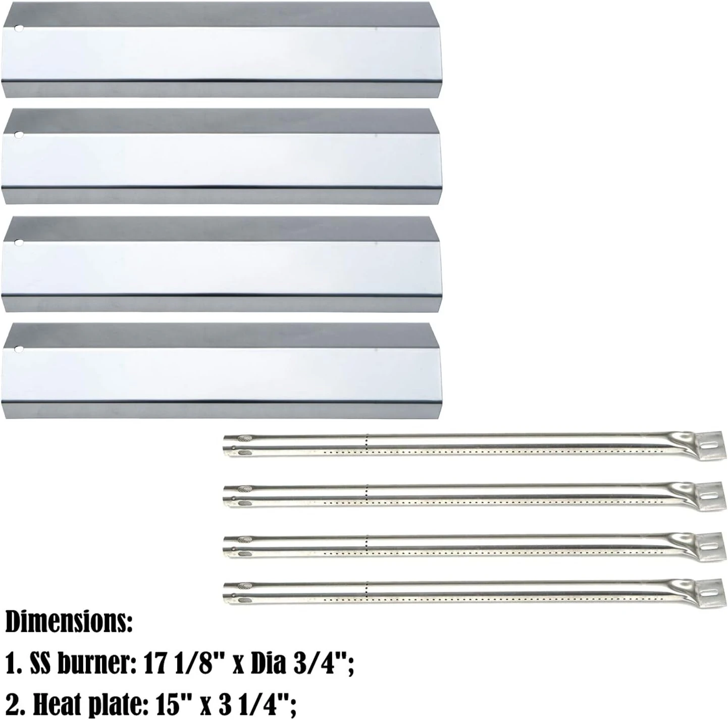 Parts Kit For Surefire SF278LP, SF308LP Gas Grills, Burners+Heat Plates Replacement Kit 4 Parts Kit For Surefire SF278LP, SF308LP Gas Grills, Burners+Heat Plates Replacement Kit - Image 2