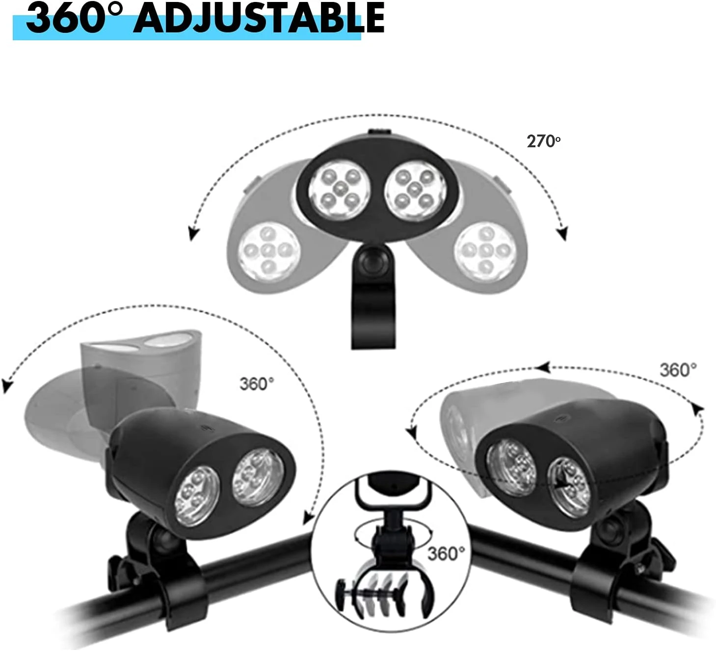 Barbecue Grill Light Batteries Included, 360°Rotation With 10 Super Bright LED Lights, Durable, Weather Resistant For BBQ Gas/Charcoal/Electric Grill 6 Barbecue Grill Light Batteries Included, 360°Rotation With 10 Super Bright LED Lights, Durable, Weather Resistant For BBQ Gas/Charcoal/Electric Grill - Image 4
