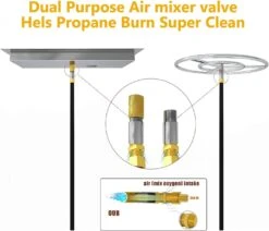 36'' X 12'' Stainless Steel Drop-in Gas Fire Pit H-Shaped Burner Pan, Hose, Spark And Ignition Insert Kit -Cheap Grill Store 617zvsrLgEL. AC SL1444