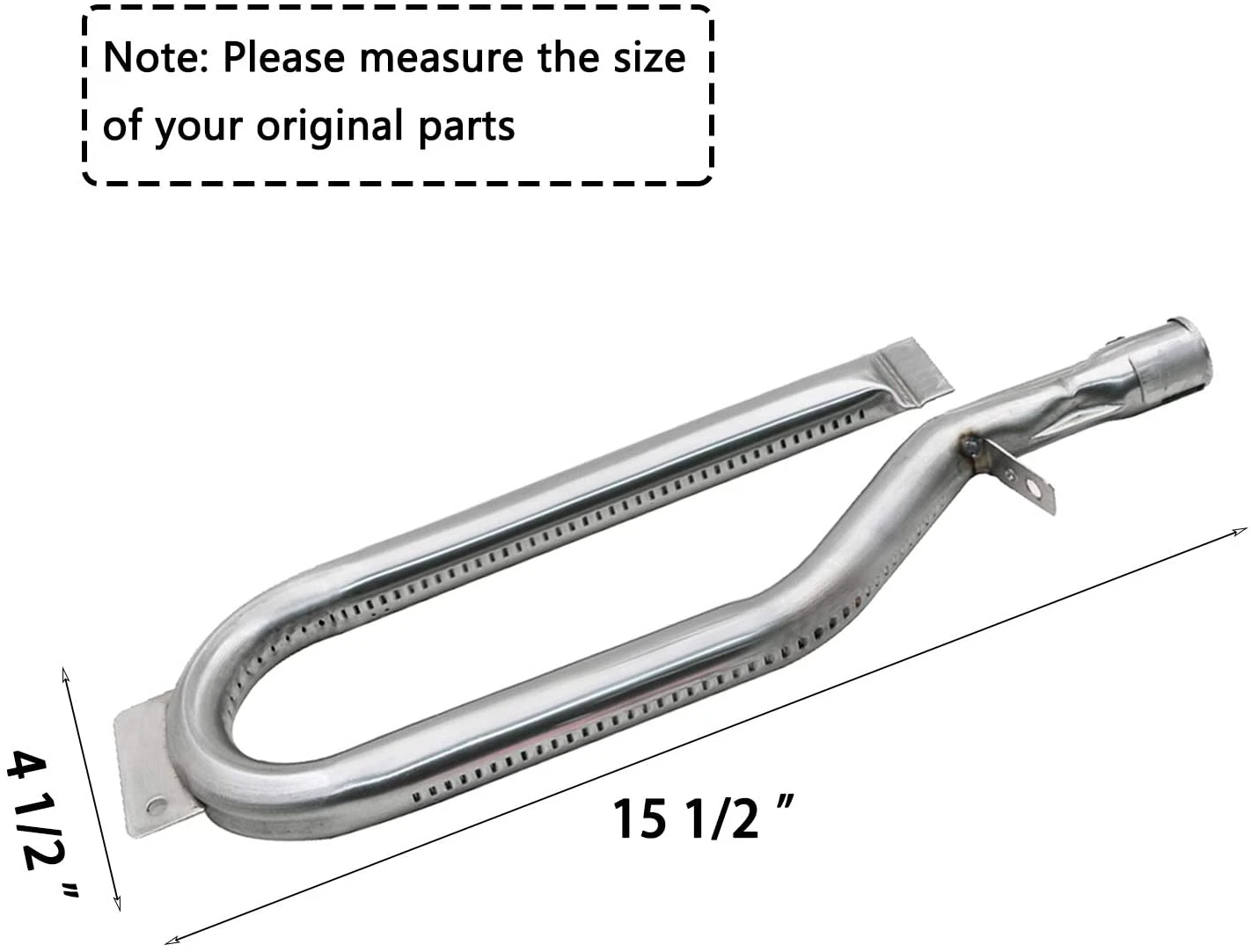 Grill Burner Pipe Tubes Kit For Kenmore 119.16240, 119.166750, 119.166790, 119.166830, 119.176750, 119.176790, 166750, 176750, BQ06W03-1 Gas Grills 4 Grill Burner Pipe Tubes Kit For Kenmore 119.16240, 119.166750, 119.166790, 119.166830, 119.176750, 119.176790, 166750, 176750, BQ06W03-1 Gas Grills - Image 2