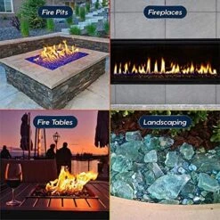 10 LBS 1/2'' Ultra White Fire Glass Reflective Tempered Fire Rocks For Fire Pits, Fireplace And Fire Bowl 17 10 LBS 1/2'' Ultra White Fire Glass Reflective Tempered Fire Rocks For Fire Pits, Fireplace And Fire Bowl -Cheap Grill Store 61986CnewUL. AC