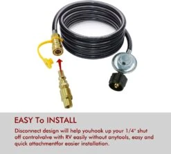 Male Quick Connect Plug Propane Quick Disconnect Conversion Kit 1/8'' FNPT X 1/4'' Adapter For Weber Q, Weber Traveller Series Portable Gas Grills -Cheap Grill Store 61FAQVR6KnL. AC SL1500