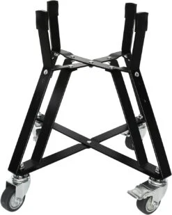 Rolling Cart Nest Stand For Medium Big Green Egg 15 Inch Kamado Ceramic Charcoal Grill, With Heavy Duty Locking Caster Wheels