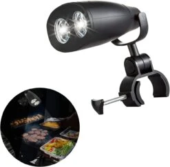 Barbecue Grill Light Batteries Included, 360°Rotation With 10 Super Bright LED Lights, Durable, Weather Resistant For BBQ Gas/Charcoal/Electric Grill