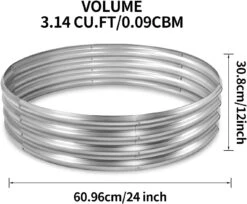 24 Inch Galvanized Raised Fire Pit Ring Round Large Metal Raised Firepit Camping Ring -Cheap Grill Store 61GOQ0YYGyL. AC SL1500
