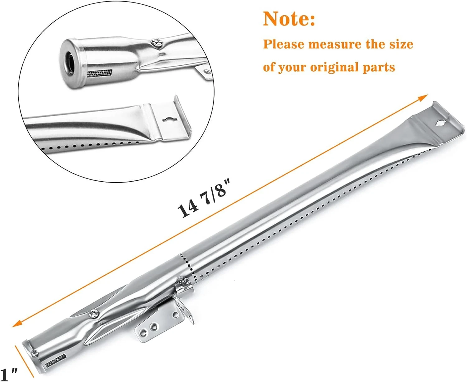 Replacement Parts Kit For Nexgrill 6 Burner 720-0898, 720-0898A, 730-0898, 730-0898A Grills, Stainless Steel Burners And Heat Plates 5 Replacement Parts Kit For Nexgrill 6 Burner 720-0898, 720-0898A, 730-0898, 730-0898A Grills, Stainless Steel Burners And Heat Plates - Image 3