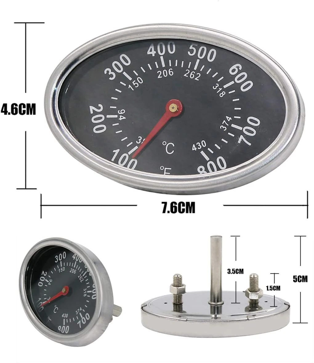 Temperature Gauge Heat Indicator Thermometer For Napoleon BIM730, M605RSBI, M730, M730RSBI, U405RSB, CSS610RSB, P450PK2, P450NK2 Gas Grills 4 Temperature Gauge Heat Indicator Thermometer For Napoleon BIM730, M605RSBI, M730, M730RSBI, U405RSB, CSS610RSB, P450PK2, P450NK2 Gas Grills - Image 2