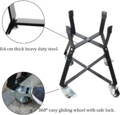 Rolling Cart Nest Stand For Small Big Green Egg 13 Inch Kamado Ceramic Charcoal Grill, With Heavy Duty Locking Caster Wheels -Cheap Grill Store 61IqSUkgT L. AC SL1000