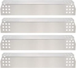 Grill Heat Plates For Nexgrill 720-0783H, 720-0783E, 720-0783W, 720-0925, 720-0925P Etc Grills, 4 Pcs Kit 14 9/16 X 3 3/8''