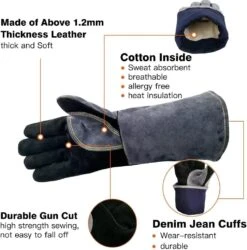 16" 932℉ Leather Forge Heat Resistant Welding Gloves Mitts For BBQ, Oven, Grill, Fireplace, Fire Pit, Tig, Mig, Baking, Furnace, Stove, Pot Holder 10 16" 932℉ Leather Forge Heat Resistant Welding Gloves Mitts For BBQ, Oven, Grill, Fireplace, Fire Pit, Tig, Mig, Baking, Furnace, Stove, Pot Holder -Cheap Grill Store 61PDy0u4LzL. AC SL1080