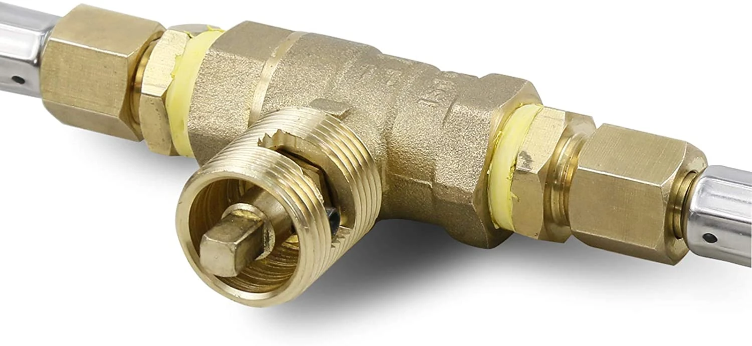 1/2'' 90K BTUStraight Quarter-Turn Shut-Off Valve Kit For NG LP Gas Fire Pits With Polished Chrome FLANGE, 3'' Key And 3/8 Male Flare X 1/2 8 1/2'' 90K BTUStraight Quarter-Turn Shut-Off Valve Kit For NG LP Gas Fire Pits With Polished Chrome FLANGE, 3'' Key And 3/8 Male Flare X 1/2 - Image 6