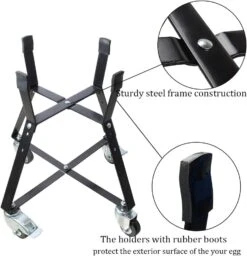 Rolling Cart Nest Stand For Small Big Green Egg 13 Inch Kamado Ceramic Charcoal Grill, With Heavy Duty Locking Caster Wheels -Cheap Grill Store 61PmYWOdfFL. AC SL1000
