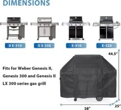 58'' Premium Grill Cover 7130 For Weber Genesis II, Genesis 3 Burner Grills And Spirit 300 Series With Side Knobs Grills -Cheap Grill Store 61QOJRr 2RL. AC SL1500