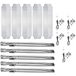 Grill Repair Parts Kit Fits Nexgrill 720-0888, 720-0888N, 720-0882S, 730-0882S, Burner Tubes And Heat Plates Replacement Set